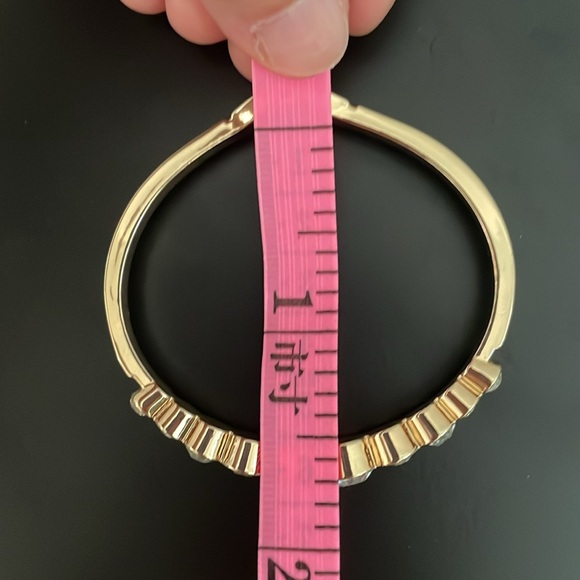 18K Gold Plated/ Crystals Bangle- Women - Picture 8 of 11